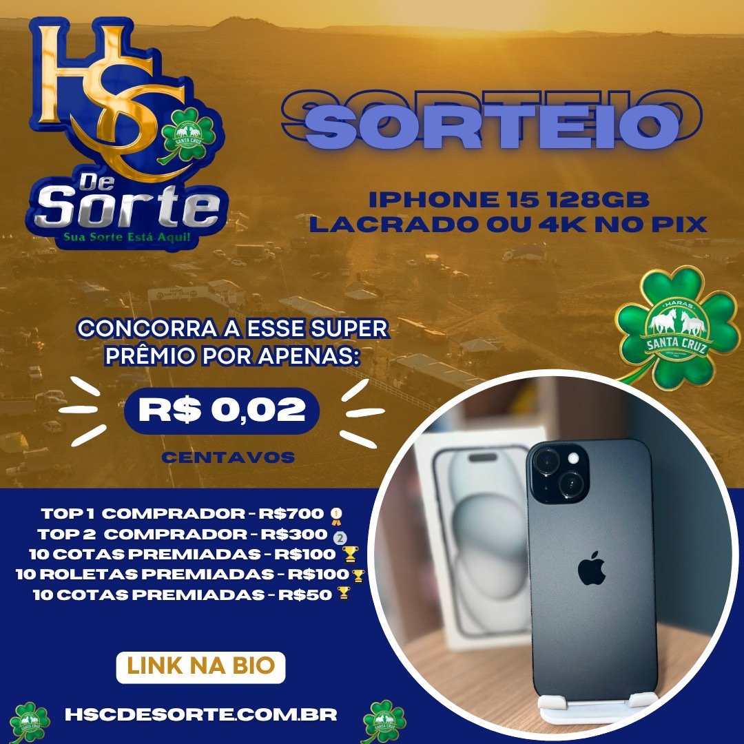 IPHONE 15 OU 4 MIL NO PIX